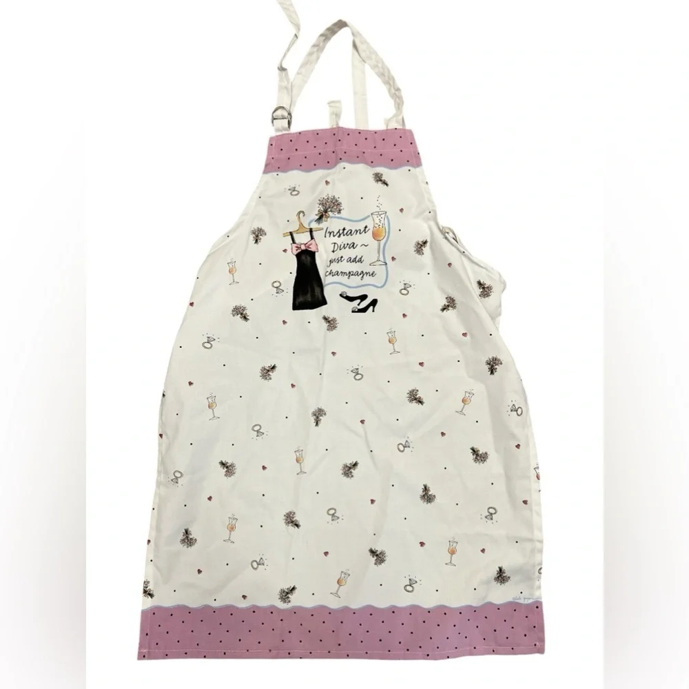 New champagne diva cooking apron